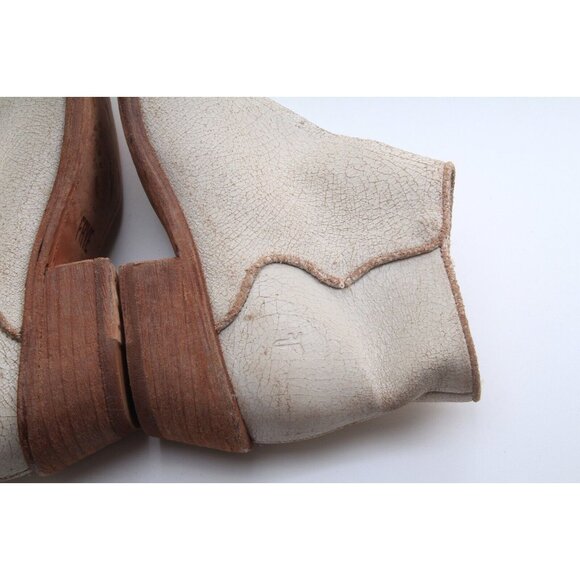 FRYE Carson Piping Bootie zip Up ankle boots leather womens shoes sz 6 B - Picture 8 of 15